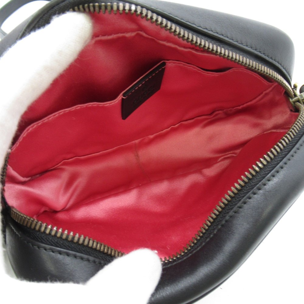 GUCCI Shoulder Bag Black White leather 448065 - Picture 5 of 9